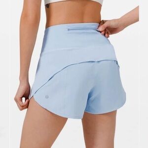 Lululemon Speed Up Short Long 4"
Blue Linen Sz 4